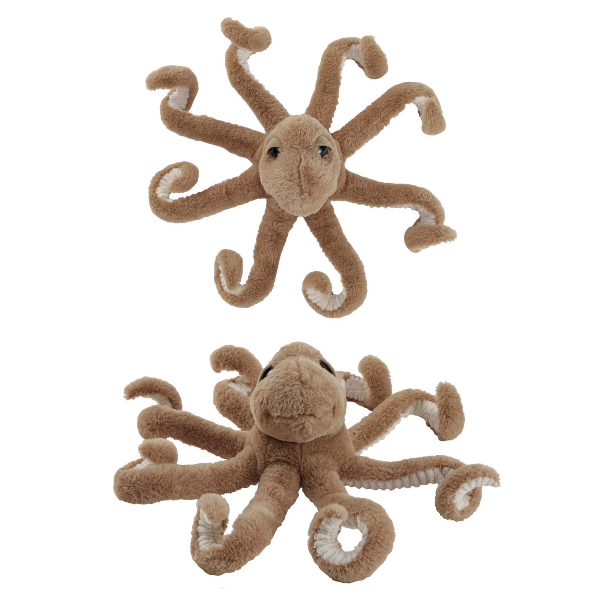 Hello Honey® 18" Brown Octopus Plush Toy with Stretchable Legs